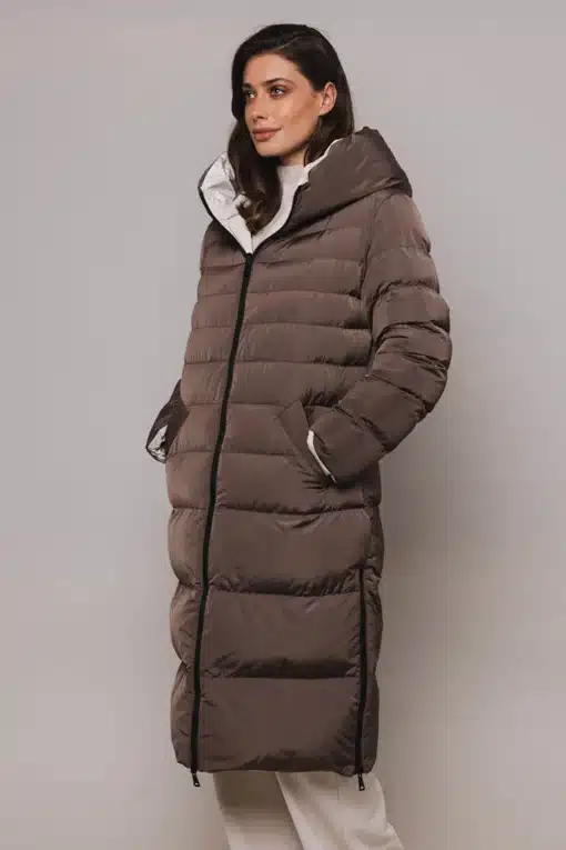 Rino & Pelle Keila Reversible Coat Taupe/Stone