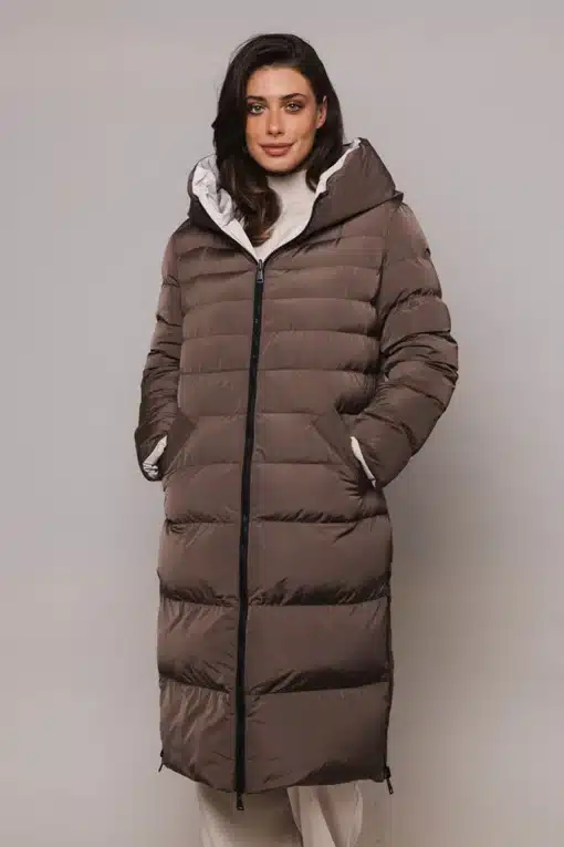 Rino & Pelle Keila Reversible Coat Taupe/Stone
