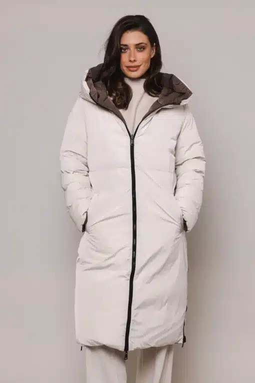Rino & Pelle Keila Reversible Coat Taupe/Stone