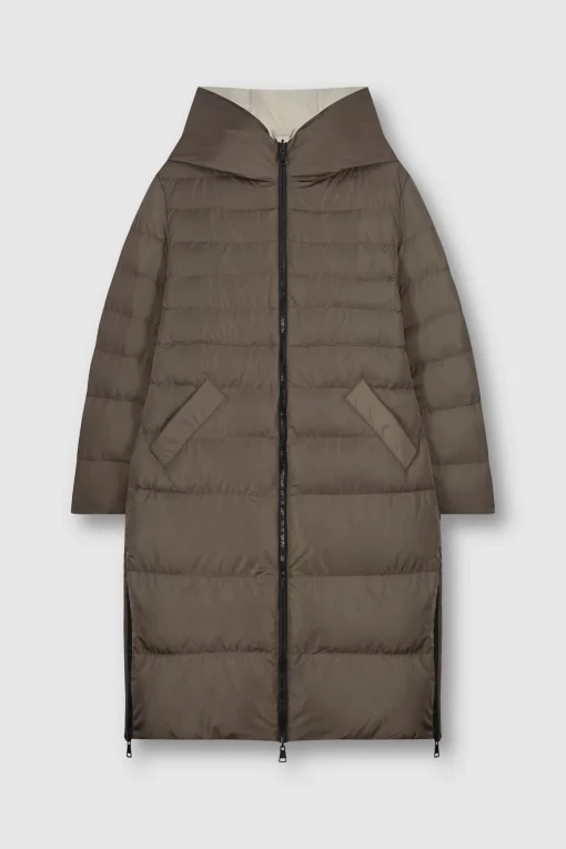Rino & Pelle Keila Reversible Coat Taupe/Stone
