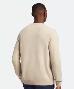 Lyle & Scott Crew Neck Lambswool Blend Jumper Taupe Marl