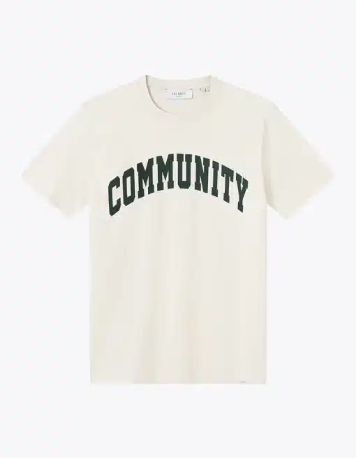 Les Deux Deacon T-Shirt Ivory/Pine Green