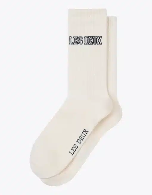 Les Deux Blake 2-Pack Rib Socks Ivory