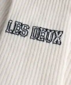 Les Deux Blake 2-Pack Rib Socks Ivory