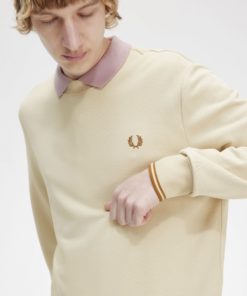 Fred Perry Crew Neck Sweatshirt Oatmeal