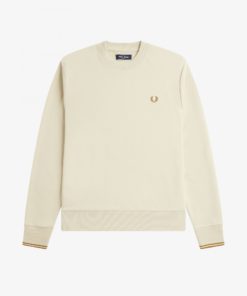 Fred Perry Crew Neck Sweatshirt Oatmeal