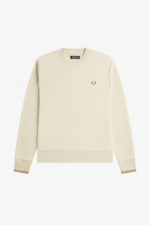 Fred Perry Crew Neck Sweatshirt Oatmeal