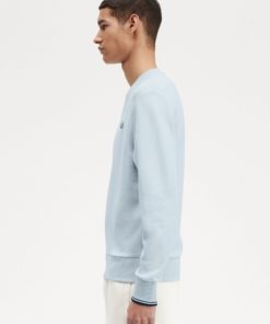 Fred Perry Crew Neck Sweatshirt Light Ice