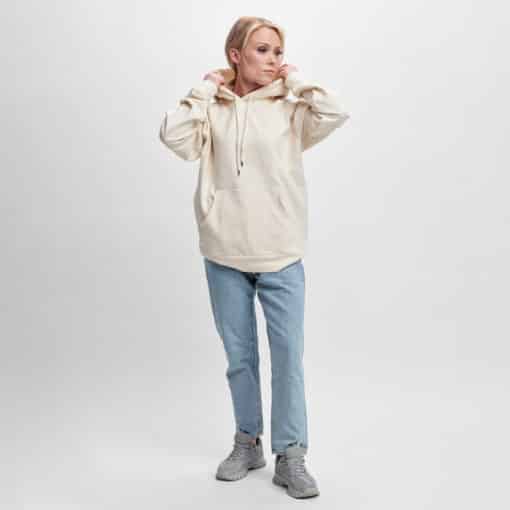 After Apparel Raglan Hoodie Ecru