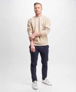 After Apparel Sweatshirt With Cutting Seams Beige