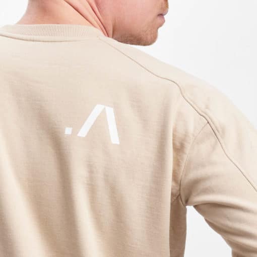 After Apparel Sweatshirt With Cutting Seams Beige