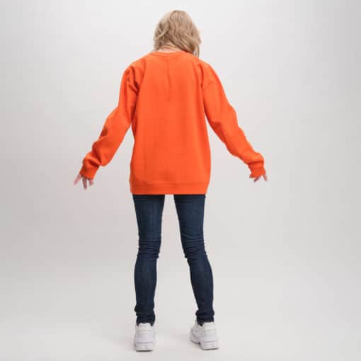 After Apparel Sweatshirt With Cutting Seams Orange