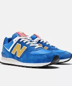 Buy New Balance 574 Navy With Gold Scandinavian Fashion Store