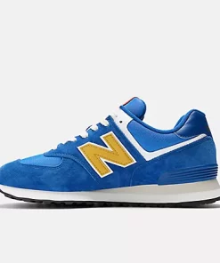 Buy New Balance 574 Navy With Gold Scandinavian Fashion Store