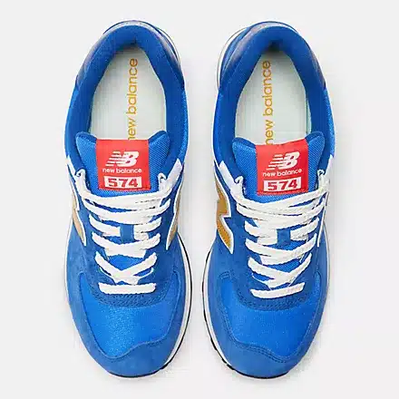 Buy New Balance 574 Navy With Gold Scandinavian Fashion Store