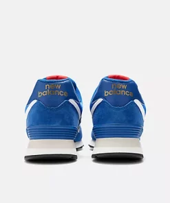 New Balance 574 Navy With Gold