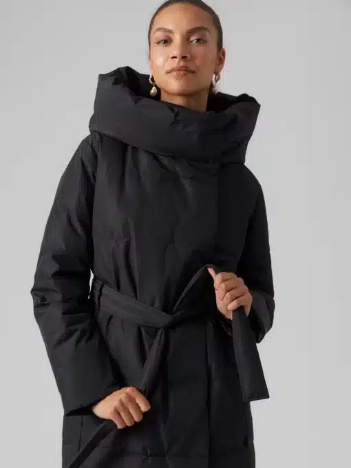 Vero Moda Leonie Long Down Jacket Black