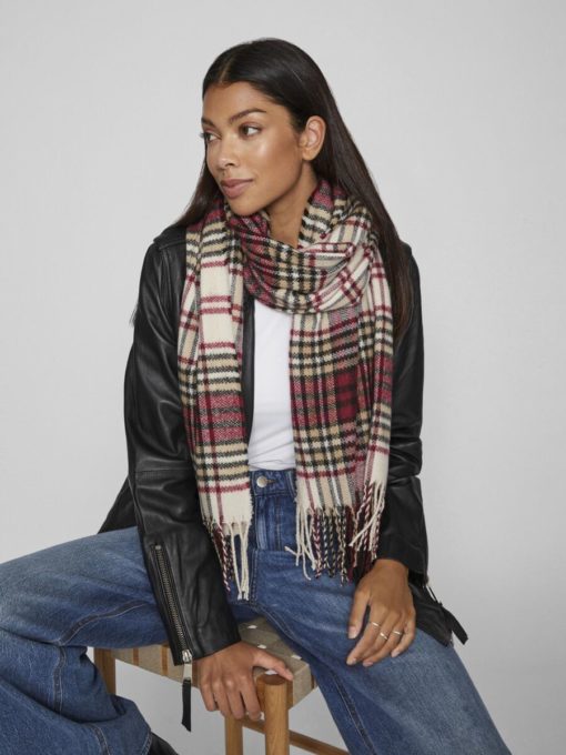 Vila Debbie Scarf Beet Red