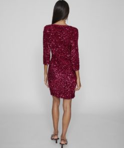 Vila Ylla Sequins Dress Pink Yarrow