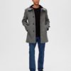 Selected Homme Wool Coat Light Grey Melange