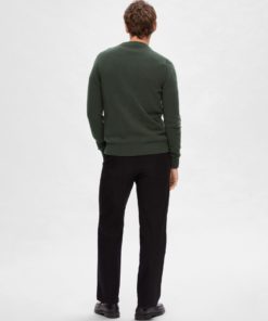 Selected Homme Newcoban Zip Cardigan Forest Green