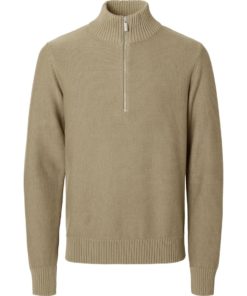Selected Homme Axel Half Zip Knit Mermaid