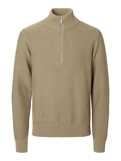 Selected Homme Axel Half Zip Knit Mermaid