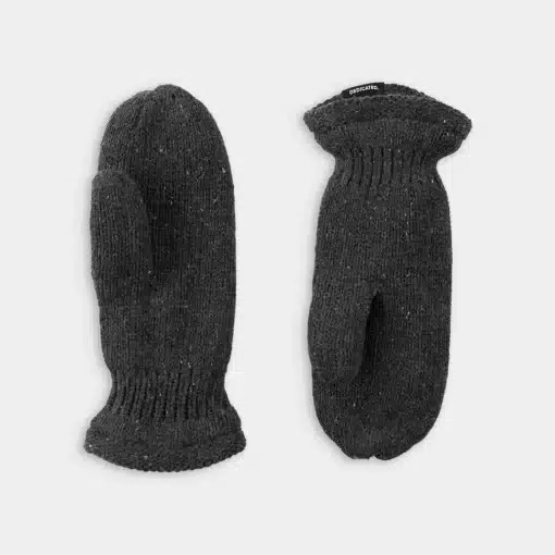 Dedicated Mittens Handen Wool Dark Grey Melange