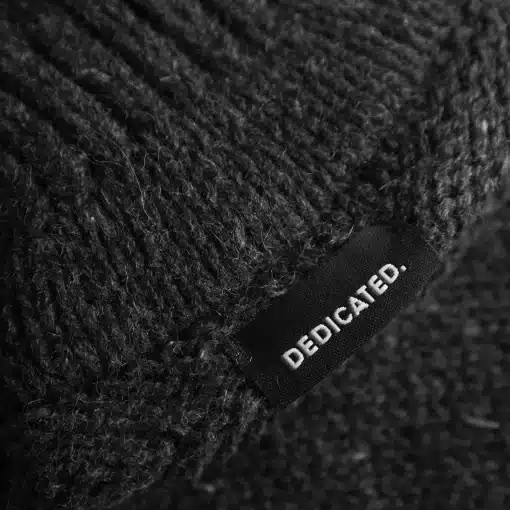 Dedicated Mittens Handen Wool Dark Grey Melange