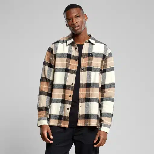 Dedicated Shirt Rute Multi Check Oat White