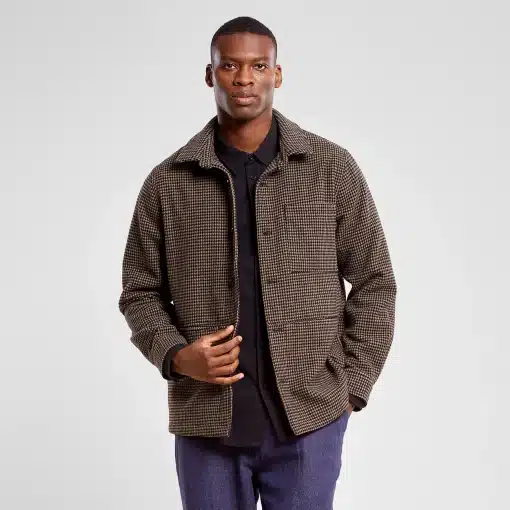 Dedicated Jacket Fagersta Pepita Brown