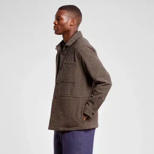 Dedicated Jacket Fagersta Pepita Brown