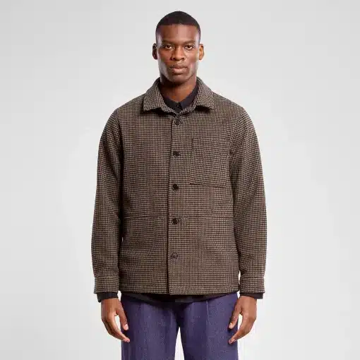 Dedicated Jacket Fagersta Pepita Brown