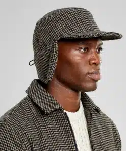 Earflap Cap Jokkmokk Wool Pepita Brown