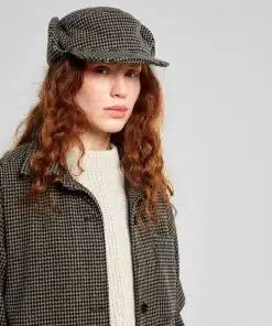 Earflap Cap Jokkmokk Wool Pepita Brown