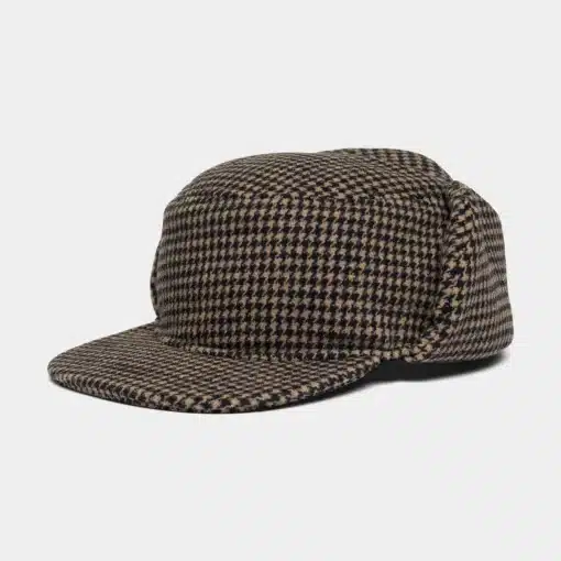 Earflap Cap Jokkmokk Wool Pepita Brown