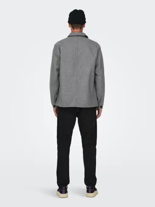 Only & Sons Jax Jacket Light Grey Melange