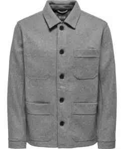 Only & Sons Jax Jacket Light Grey Melange
