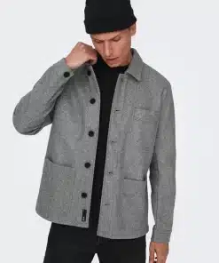 Only & Sons Jax Jacket Light Grey Melange