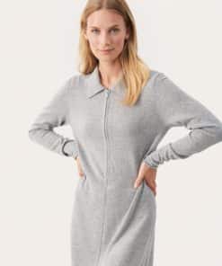 Part Two Cheyenne Dress Light Grey Melange