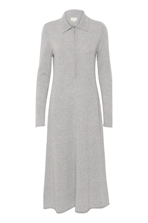 Part Two Cheyenne Dress Light Grey Melange