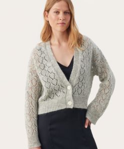 Part Two Cayenne Cardigan Grey Melange