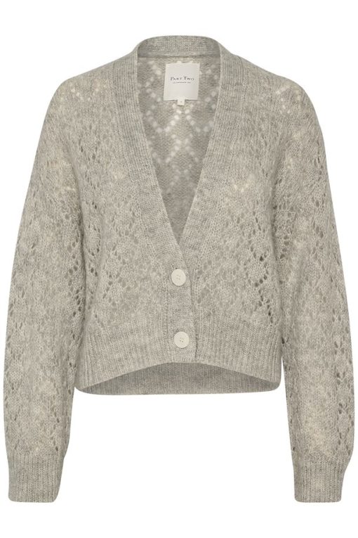 Part Two Cayenne Cardigan Grey Melange