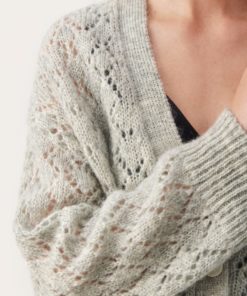 Part Two Cayenne Cardigan Grey Melange