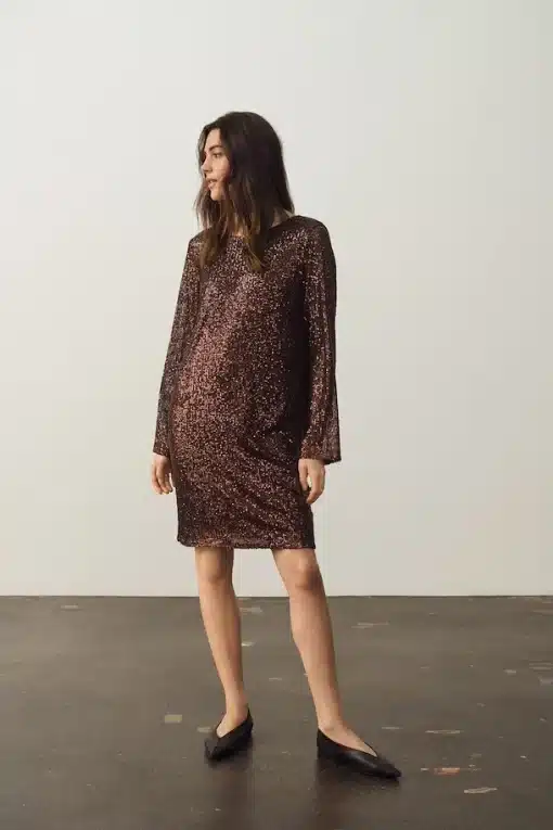 Part Two Darleen Dress Molé Metallic