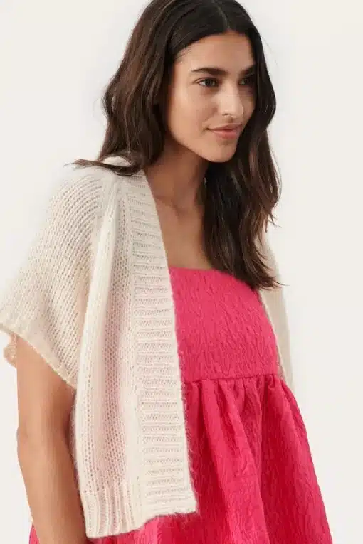 Part Two Diamina Cardigan Whitecap Gray