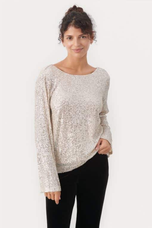 Part Two Darleena Blouse Silver
