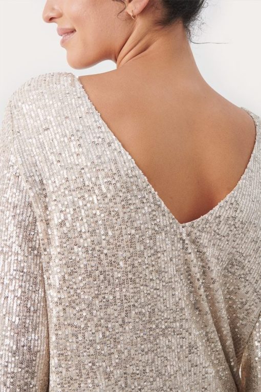 Part Two Darleena Blouse Silver