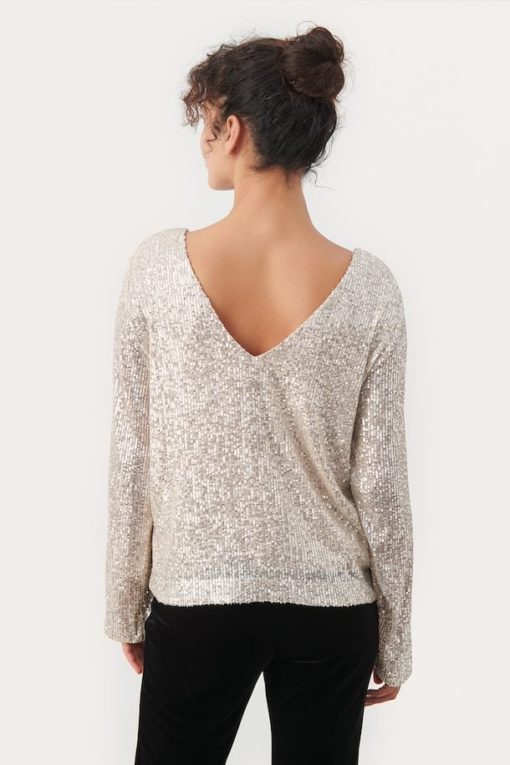 Part Two Darleena Blouse Silver