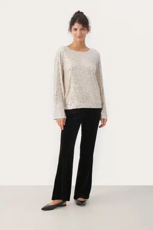 Part Two Darleena Blouse Silver